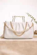 THE PEARL ELEGANCE PLEATED HANDBAG.